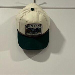 MAD Engine Cream and Green Montana Hat